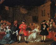 HOGARTH, William A Scene from the Beggar's Opera g oil